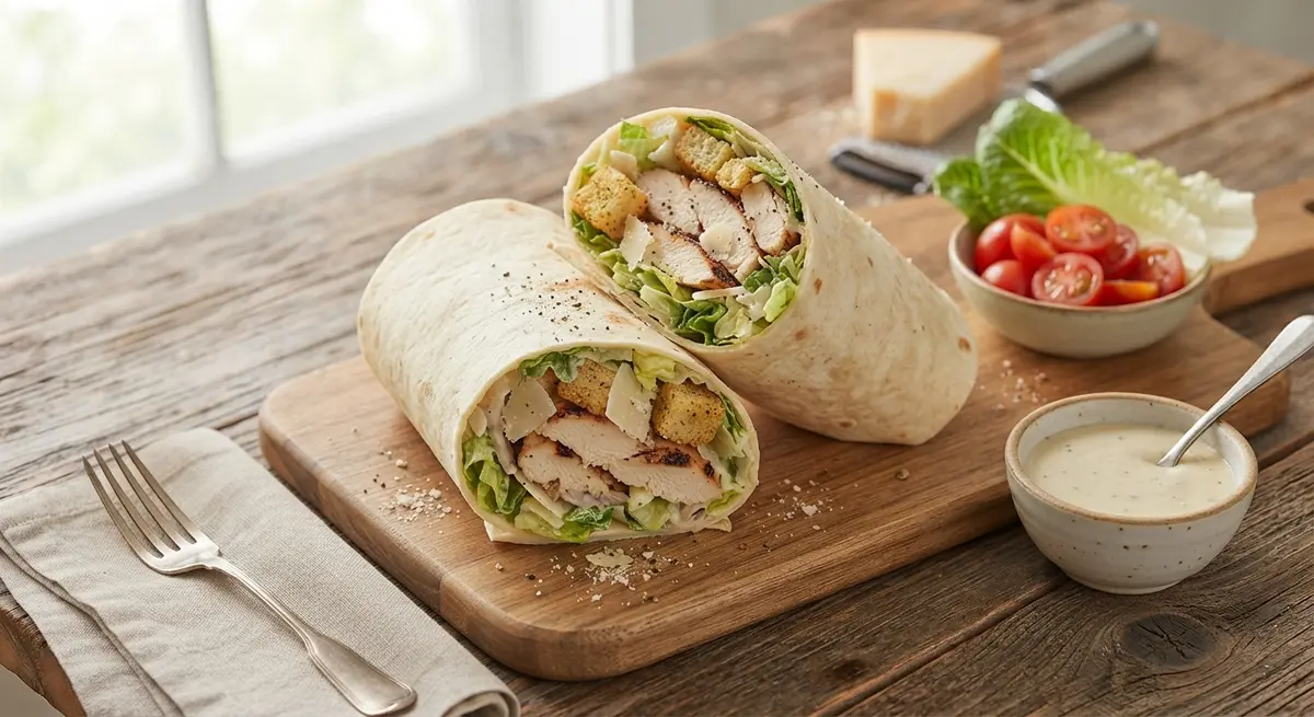 Chicken Caesar Salad Wrap